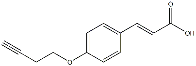 3-[4-(but-3-yn-1-yloxy)phenyl]prop-2-enoic acid Structure