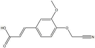 3-[4-(cyanomethoxy)-3-methoxyphenyl]prop-2-enoic acid