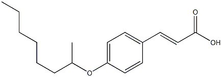 3-[4-(octan-2-yloxy)phenyl]prop-2-enoic acid,,结构式