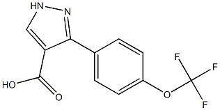 3-[4-(trifluoromethoxy)phenyl]-1H-pyrazole-4-carboxylic acid|