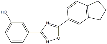 3-[5-(2,3-dihydro-1H-inden-5-yl)-1,2,4-oxadiazol-3-yl]phenol