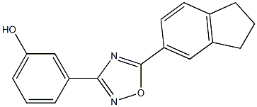  3-[5-(2,3-dihydro-1H-inden-5-yl)-1,2,4-oxadiazol-3-yl]phenol