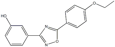 3-[5-(4-ethoxyphenyl)-1,2,4-oxadiazol-3-yl]phenol Structure