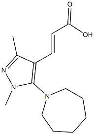 3-[5-(azepan-1-yl)-1,3-dimethyl-1H-pyrazol-4-yl]prop-2-enoic acid