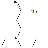 3-[butyl(ethyl)amino]propanimidamide Structure