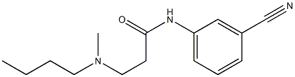 3-[butyl(methyl)amino]-N-(3-cyanophenyl)propanamide Structure