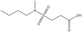 3-[butyl(methyl)sulfamoyl]propanoic acid 化学構造式