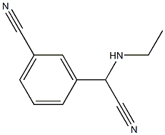 3-[cyano(ethylamino)methyl]benzonitrile Struktur