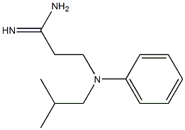 3-[isobutyl(phenyl)amino]propanimidamide 化学構造式