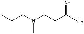 3-[methyl(2-methylpropyl)amino]propanimidamide Structure