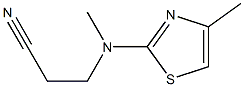 3-[methyl(4-methyl-1,3-thiazol-2-yl)amino]propanenitrile
