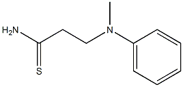 3-[methyl(phenyl)amino]propanethioamide Struktur