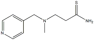 3-[methyl(pyridin-4-ylmethyl)amino]propanethioamide Structure