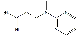 3-[methyl(pyrimidin-2-yl)amino]propanimidamide,,结构式