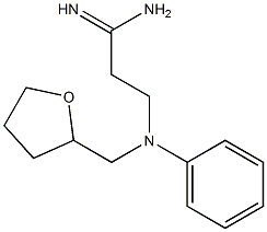 3-[phenyl(tetrahydrofuran-2-ylmethyl)amino]propanimidamide 结构式