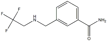 3-{[(2,2,2-trifluoroethyl)amino]methyl}benzamide Structure