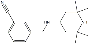 3-{[(2,2,6,6-tetramethylpiperidin-4-yl)amino]methyl}benzonitrile,,结构式