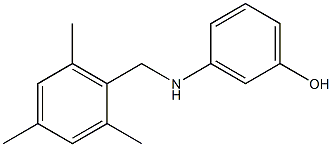 3-{[(2,4,6-trimethylphenyl)methyl]amino}phenol|