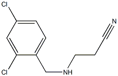 3-{[(2,4-dichlorophenyl)methyl]amino}propanenitrile 化学構造式
