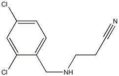 3-{[(2,4-dichlorophenyl)methyl]amino}propanenitrile,,结构式