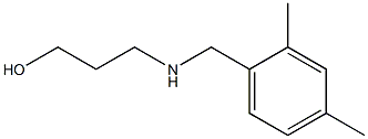 3-{[(2,4-dimethylphenyl)methyl]amino}propan-1-ol,,结构式