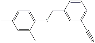 3-{[(2,4-dimethylphenyl)sulfanyl]methyl}benzonitrile Structure