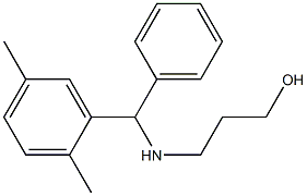 3-{[(2,5-dimethylphenyl)(phenyl)methyl]amino}propan-1-ol