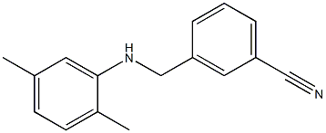 3-{[(2,5-dimethylphenyl)amino]methyl}benzonitrile Structure