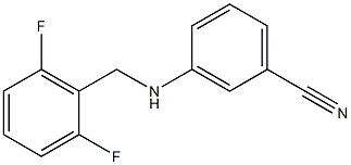 3-{[(2,6-difluorophenyl)methyl]amino}benzonitrile,,结构式