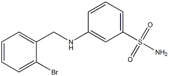  3-{[(2-bromophenyl)methyl]amino}benzene-1-sulfonamide