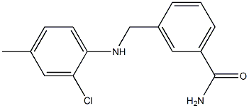 3-{[(2-chloro-4-methylphenyl)amino]methyl}benzamide 结构式