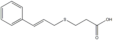 3-{[(2E)-3-phenylprop-2-enyl]thio}propanoic acid,,结构式