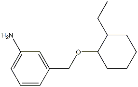 3-{[(2-ethylcyclohexyl)oxy]methyl}aniline Struktur