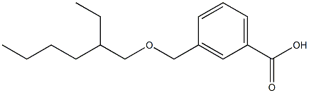 3-{[(2-ethylhexyl)oxy]methyl}benzoic acid,,结构式