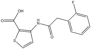 3-{[(2-fluorophenyl)acetyl]amino}thiophene-2-carboxylic acid