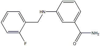 3-{[(2-fluorophenyl)methyl]amino}benzamide Struktur