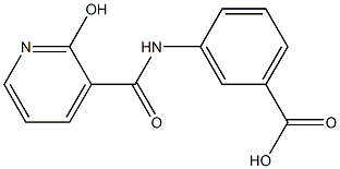 3-{[(2-hydroxypyridin-3-yl)carbonyl]amino}benzoic acid 化学構造式