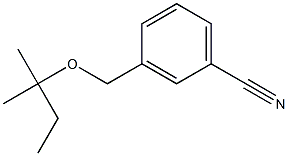3-{[(2-methylbutan-2-yl)oxy]methyl}benzonitrile Structure
