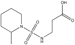 3-{[(2-methylpiperidine-1-)sulfonyl]amino}propanoic acid 结构式