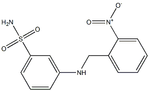 3-{[(2-nitrophenyl)methyl]amino}benzene-1-sulfonamide Structure