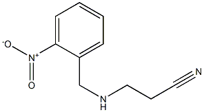 3-{[(2-nitrophenyl)methyl]amino}propanenitrile Structure