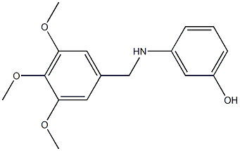 3-{[(3,4,5-trimethoxyphenyl)methyl]amino}phenol Structure