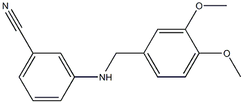 3-{[(3,4-dimethoxyphenyl)methyl]amino}benzonitrile