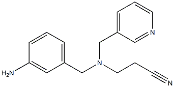 3-{[(3-aminophenyl)methyl](pyridin-3-ylmethyl)amino}propanenitrile|