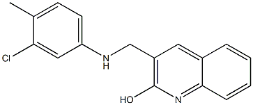 3-{[(3-chloro-4-methylphenyl)amino]methyl}quinolin-2-ol