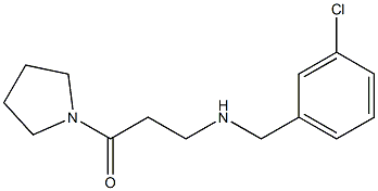 3-{[(3-chlorophenyl)methyl]amino}-1-(pyrrolidin-1-yl)propan-1-one
