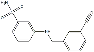 3-{[(3-cyanophenyl)methyl]amino}benzene-1-sulfonamide