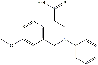 3-{[(3-methoxyphenyl)methyl](phenyl)amino}propanethioamide Structure