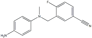 3-{[(4-aminophenyl)(methyl)amino]methyl}-4-fluorobenzonitrile