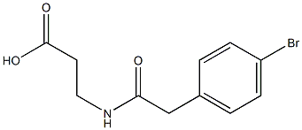 3-{[(4-bromophenyl)acetyl]amino}propanoic acid